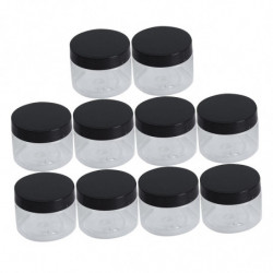 10 Pieces Lotion Jar 30ml Mini Pet Pet Storage Jar for Nuts Kitchen