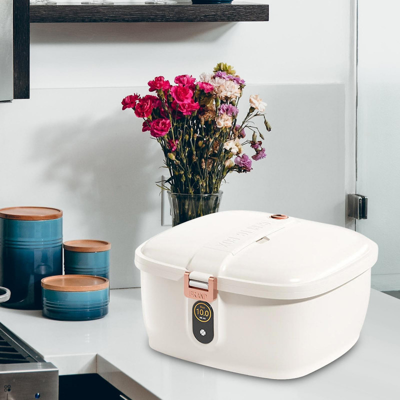 Rice Container, Food Grain Box Bin, Large Capacity for Flour Nuts Cereal