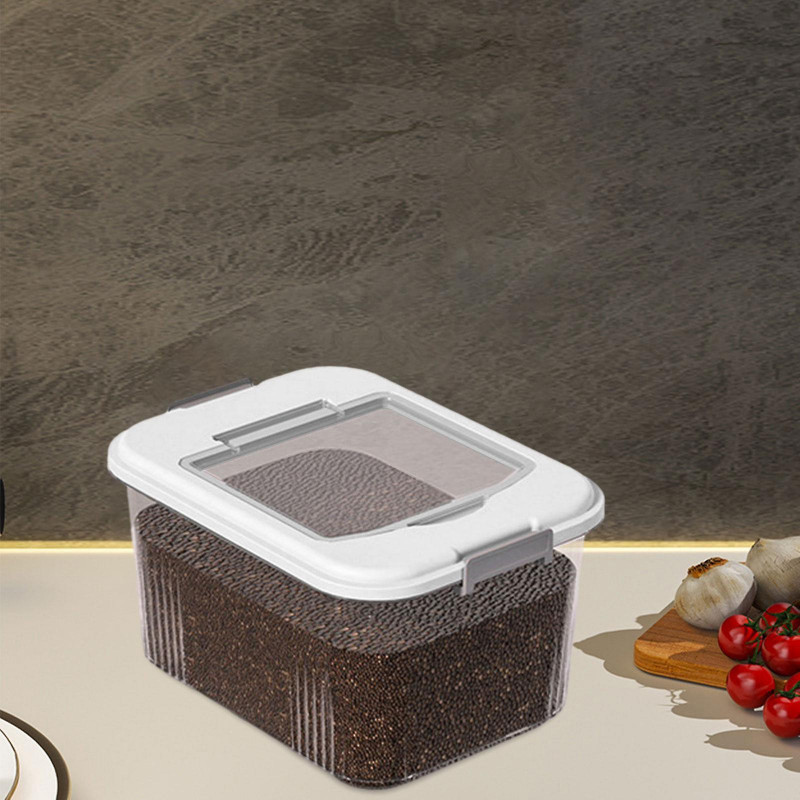 Récipient à riz, bac à boîte à grains alimentaires, grande capacité pour la farine de noix de céréales de [...]