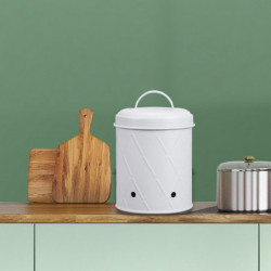 Pot d’ail d’oignon de pomme de terre, boîte en métal respirante, boîte de stockage de légumes, seau de récipient [...]