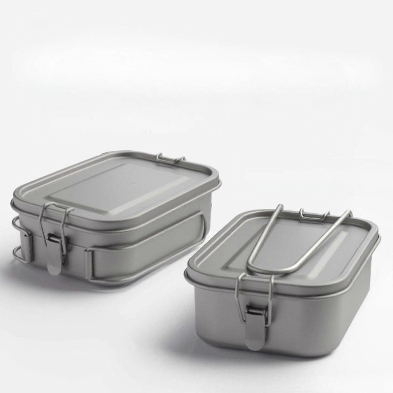 Lunch Box Easy to Clean Tableware Food Container for Home Travel Backpacking 1 Handle