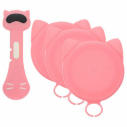 1 Set of Wear-resistant Can Lids Convenient Cat Food Spoons TRE Can Covers Pet Supply