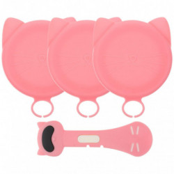 1 Set of Wear-resistant Can Lids Convenient Cat Food Spoons TRE Can Covers Pet Supply