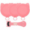 1 Set of Wear-resistant Can Lids Convenient Cat Food Spoons TRE Can Covers Pet Supply