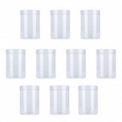 10pcs 500ml Plastic Transparent Food Jar Kitchen Sealed Can Snacks Containers for Cookies Scented Tea