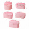 Pour Creative Pink Plastic Storage Box avec poignée Multi Layers Enfants Enfants Hair Bow Container Bin [...]