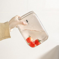 TY-59365 1350ml Refrigerator Food Organizers PE+PET Containers Bins with Lids (BPA-Free, No FDA)