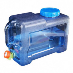 Bidon d’eau avec robinet et poignées, 12l Camping Portable Bucket Car Conteneur d’eau avec couvercle pour OU