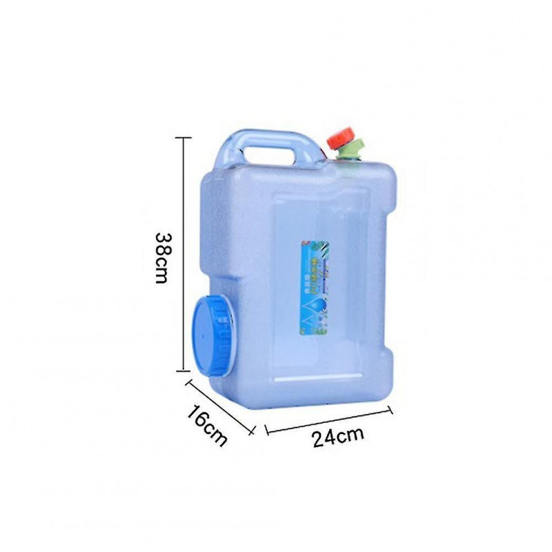 Bidon d’eau avec robinet et poignées, 12l Camping Portable Bucket Car Conteneur d’eau avec couvercle pour OU