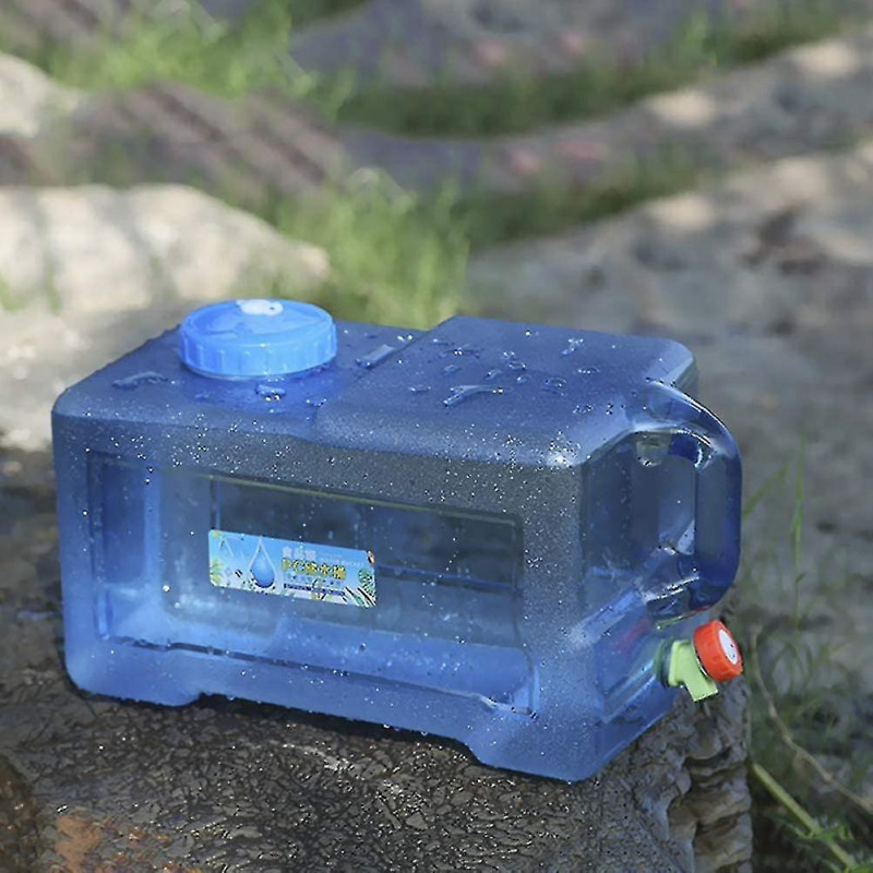 Bidon d’eau avec robinet et poignées, 12l Camping Portable Bucket Car Conteneur d’eau avec couvercle pour OU