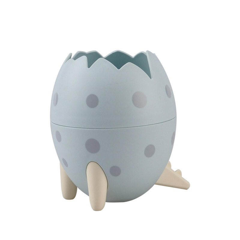 Trash Can Dinosaur Egg Desktop Storage Bucket Clamshell Large Capacity Multifunctional Compact Jb5-2