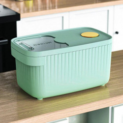 10kg Grande capacité Anti poussière Riz Bucket Grain Farine de cuisine avec