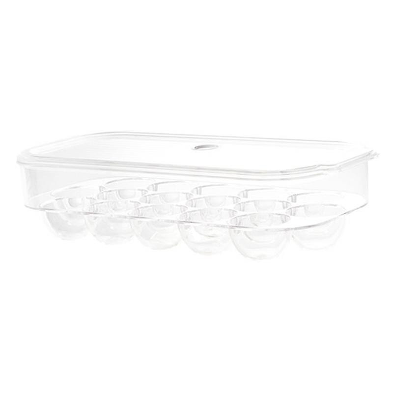Egg Rack Storage Box Can Hold 16 Mesh Eggs, With Handle And Lid