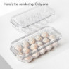 Egg Rack Storage Box Can Hold 16 Mesh Eggs, With Handle And Lid