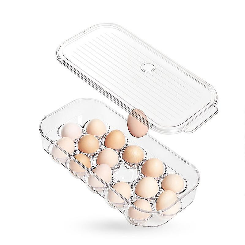 Egg Rack Storage Box Can Hold 16 Mesh Eggs, With Handle And Lid