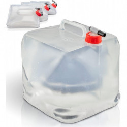 PIECES water canisters 10l | Foldable | with practical pouring tap and | Water canister for camping, outdoor etc. [...]