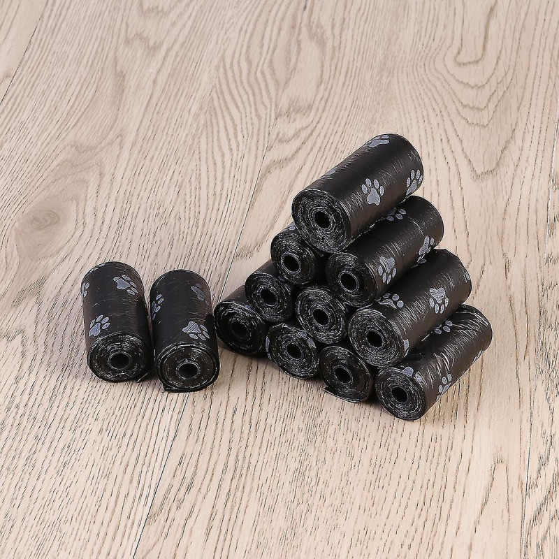 12 Rolls Plastic Trash Bags Puppy Poop Bags Dog Waste Bags Biodegradable Plastic Waste Bags