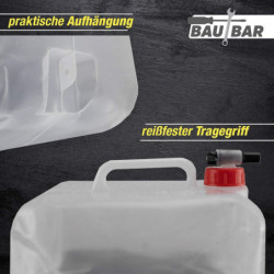 PIECES water canisters 10l | Foldable | with practical pouring tap and | Water canister for camping, outdoor etc. [...]