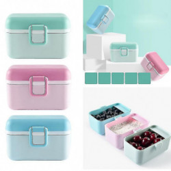 Baby Milk Powder Container Formula Food Storage Dispenser Sealed Pink