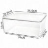 Storage Box Good Seal Dustproof Moisture-proof Transparent with Lid Large Capacity Oblong Rice Cereal Storage [...]