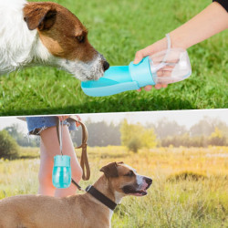 Dog Water Bottles 350ml, Foldable Dog Travel Water Bottle, Portable Dog Water Bottle For Dog Cat Pet Outdoor