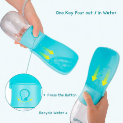 Dog Water Bottles 350ml, Foldable Dog Travel Water Bottle, Portable Dog Water Bottle For Dog Cat Pet Outdoor
