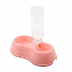 Pet Plastic Bowl Dog Food Utensils With Kettle Set Automatic Drinking Water Double Bowl Food Bowl High Quality