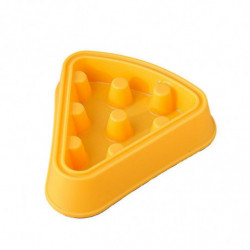 Pet Bowl Plastic Cartoon Pizza Type Slow Food Bowl High Quality
