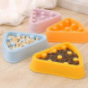 Pet Bowl Plastic Cartoon Pizza Type Slow Food Bowl High Quality