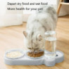 15 Small Dog Food Container, Cat Bowl And Automatic Feeding, Wet Food Detachment Or 2 Pieces For Pets, 3 In 1 | [...]