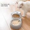 15 Small Dog Food Container, Cat Bowl And Automatic Feeding, Wet Food Detachment Or 2 Pieces For Pets, 3 In 1 | [...]