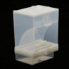 6xbird Cockatiels Feeder Automatic Plastic Food Container Parrot Splash Proof