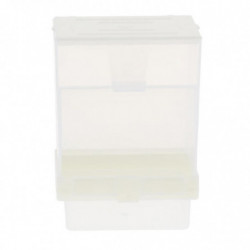 6xbird Cockatiels Feeder Automatic Plastic Food Container Parrot Splash Proof