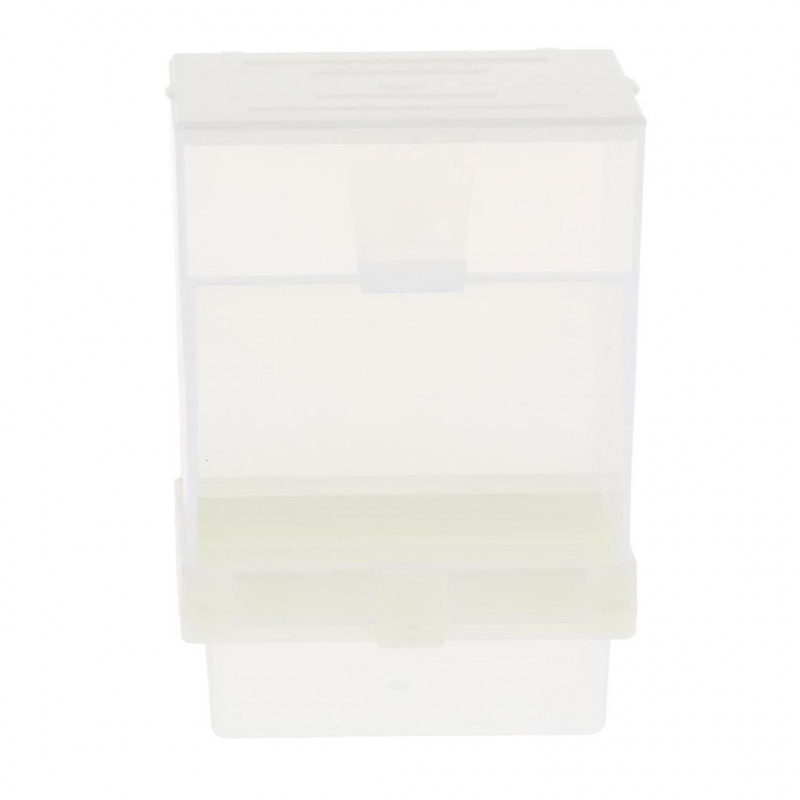 6xbird Cockatiels Feeder Automatic Plastic Food Container Parrot Splash Proof