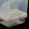 6xbird Cockatiels Feeder Automatic Plastic Food Container Parrot Splash Proof