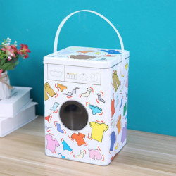 3xhousehold Laundry Powder Tin 5l Capacity For Storing Grain Rice Laundry Room Colorful