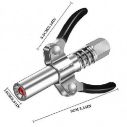 Grease Coupler No 30cm Hose Gear Grease Nozzle Heavy-duty Quick Release Grease Coupler 10000psi Two