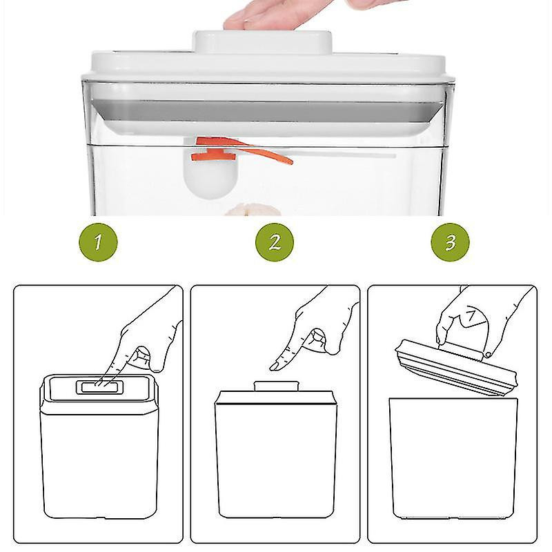 Boîte de rangement transparente scellée pour récipient alimentaire multifonctionnel étanche à l’air pour la cuisine