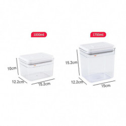 Boîte de rangement transparente scellée pour récipient alimentaire multifonctionnel étanche à l’air pour la cuisine