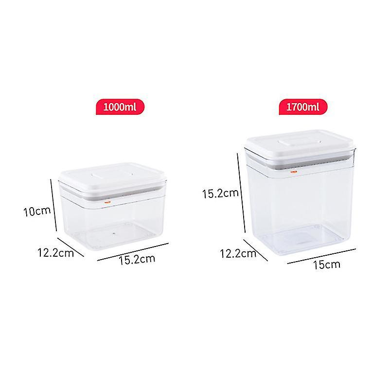 Boîte de rangement transparente scellée pour récipient alimentaire multifonctionnel étanche à l’air pour la cuisine