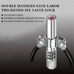 Coupleur de graisse No 30cm Engrenage de tuyau Buse de graisse à dégagement rapide robuste Coupleur de graisse [...]