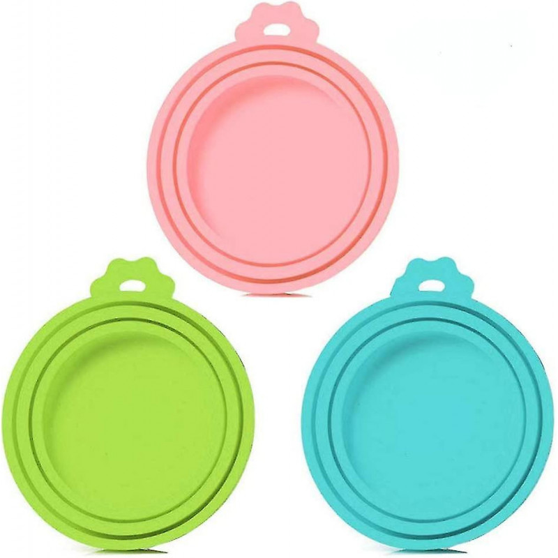 3 Pieces Silicone Pet Can Covers, Silicone Lids For Canned Food, Food Cans Lids Pet Food Food Safe