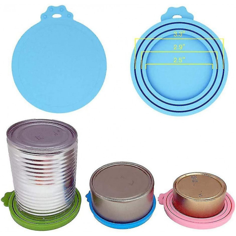 3 Pieces Silicone Pet Can Covers, Silicone Lids For Canned Food, Food Cans Lids Pet Food Food Safe