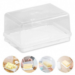 Plastic Butter Storage Box Container Transparent Enlarged Cheese Serve