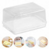 Plastic Butter Storage Box Container Transparent Enlarged Cheese Serve