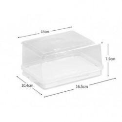 Plastic Butter Storage Box Container Transparent Enlarged Cheese Serve