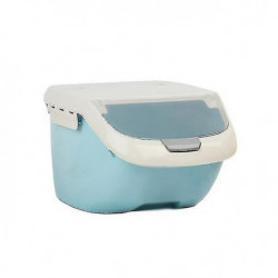 Blue 6kg Rice Grain Storage Box Sealed Moisture Proof Pet Food Storage