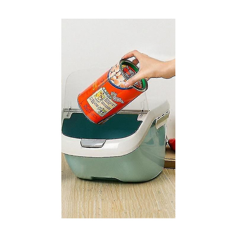 Blue 6kg Rice Grain Storage Box Sealed Moisture Proof Pet Food Storage