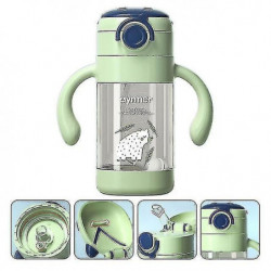 1pcs Measuring Straw Cup Portable Water Bottle Breast Container Feedin