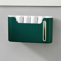 Plastic Bag Organizer, Wall Mount or Adhesive Hanging Storage Dispenser - Washable Holder for Plastic Bags